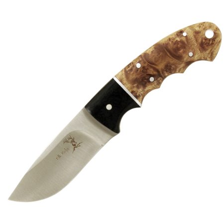 Elk Ridge Burl Wood Fixed Blade - 8.8cm Blade