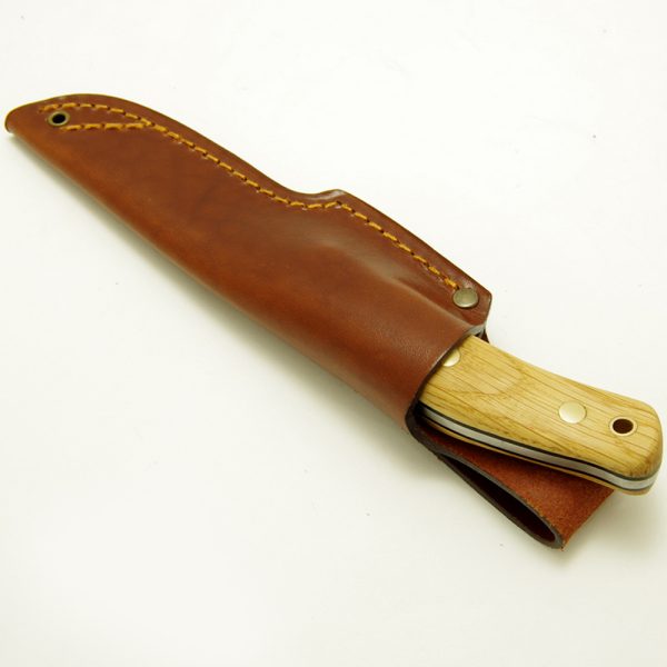 Casstrom No.10 Swedish Forest Knife With Oak Wood Handle & Leather Sheath - Image 3