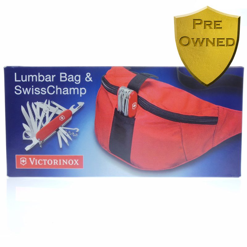 Victorinox Swiss Champ with Lumbar Bag As New Camping Fishing and Outdoor Survival Knives Sporting Cutlery