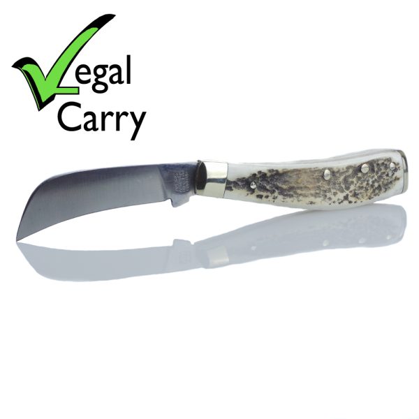 A. Wright & Son 115C Stag Pruner Pocket knife - 7.5cm Blade | SportingCutlery.co.uk