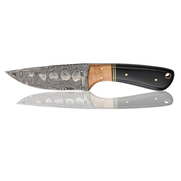 DM Damascus The Wedge Fixed Blade Sheath Knife | SportingCutlery.co.uk
