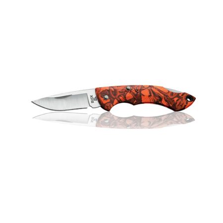 Buck Nano Bantam Orange Camo - 4.8cm Blade | SportingCutlery.co.uk