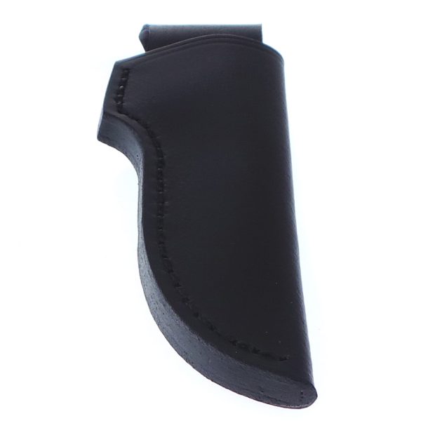 Black Leather Friction Fit Knife Sheath - suitable 10cm blade or less