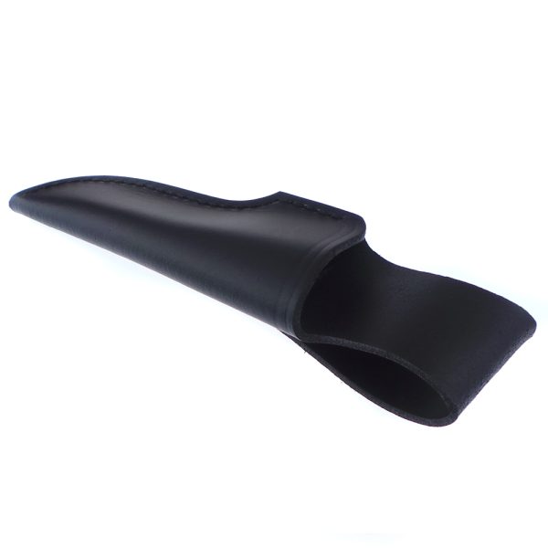 Black Leather Friction Fit Knife Sheath - suitable 10cm blade or less