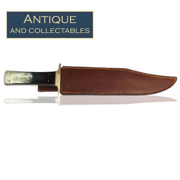 P Henry & Son Bowie Knife with buffalo handle - 22cm blade - Image 4