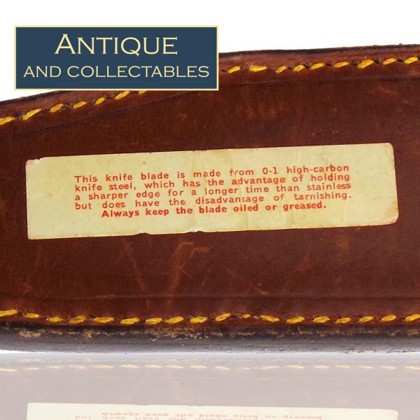 P Henry & Son Bowie Knife with buffalo handle - 22cm blade - Image 5