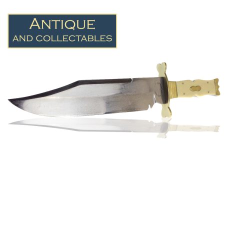 Samuel Seeds Ivorine Handle Bowie Knife - 27cm blade
