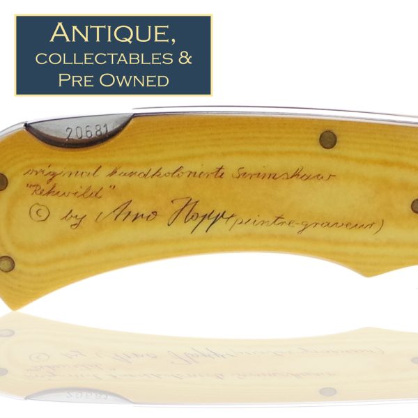 Puma 4-Star 715 with Hand Coloured Roe Deer Scrimshaw - Image 4
