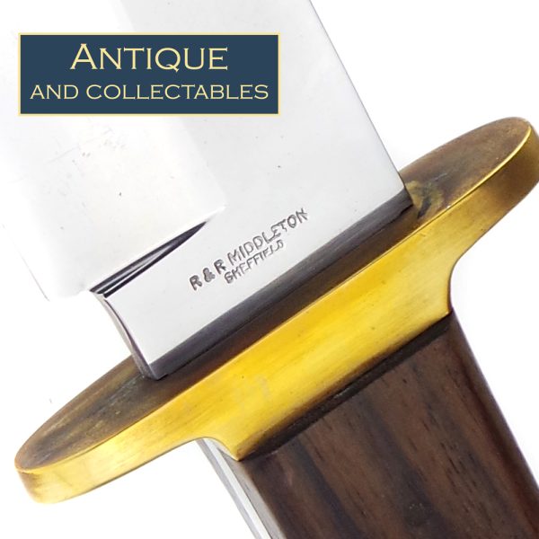 R & R Middleton of Sheffield Bowie Knife - 26.5cm blade