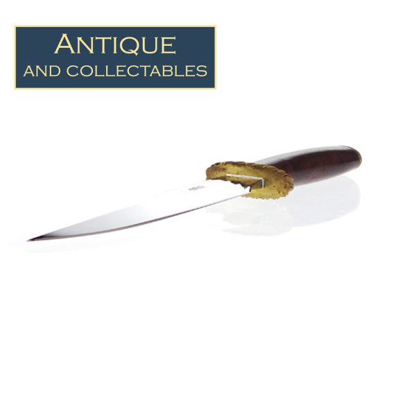 Alan Wood Sheath Knife with Wood Handle