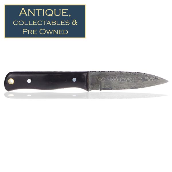 Damascus bushcraft knife with work back blade work and bushcraft sheath - Image 5