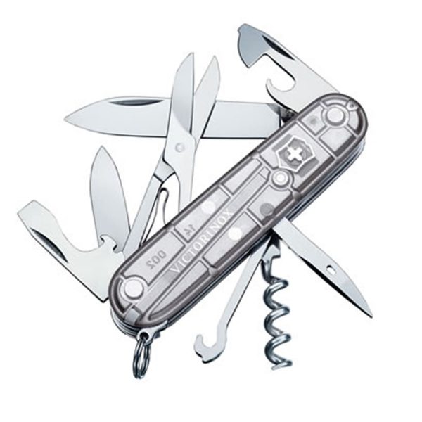 Victorinox Climber SD Swiss Army Knife in Silver Tech