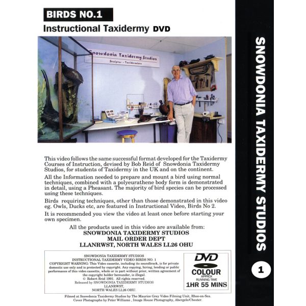 Taxidermy Instructional DVD - No.1 Birds - Image 2