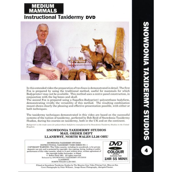 Taxidermy Instructional DVD - No.4 Medium Mammals - Image 2