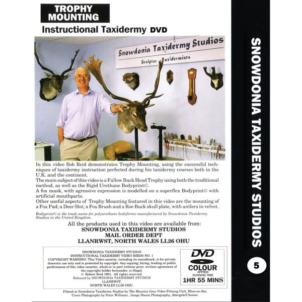 Taxidermy Instructional DVD - No.5 Trophy Mounting - Image 2