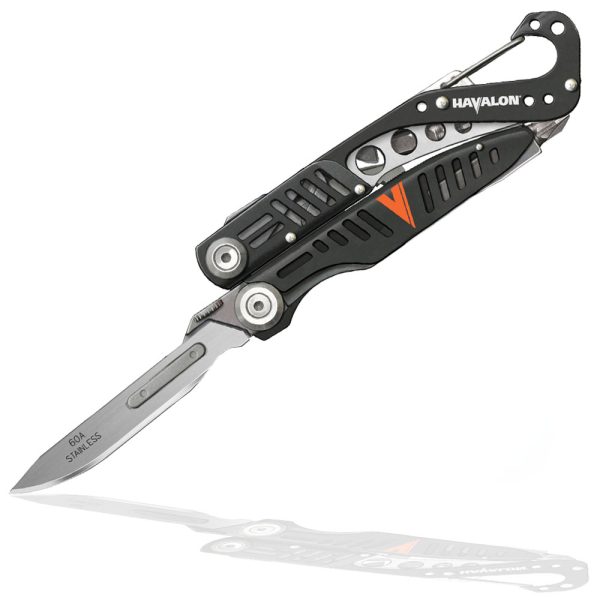 Havalon Evolve Multi Tool Black Blaze Orange - Open Pack - Image 2