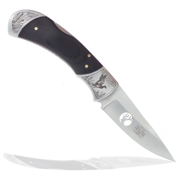 Elk Ridge Duck Scene Folding Knife - 8.3cm Blade - Image 2
