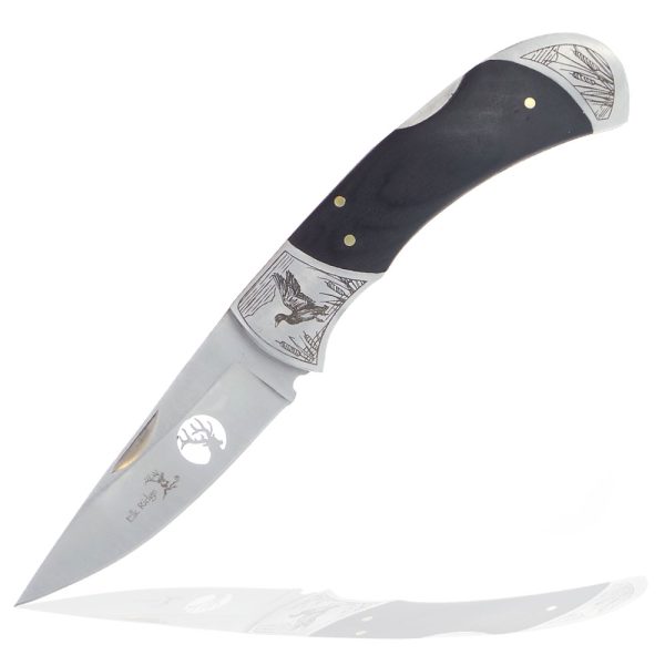 Elk Ridge Duck Scene Folding Knife - 8.3cm Blade