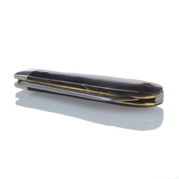 A. Wright & Son 33B Buffalo Lambfoot Pocket Knife - 8cm Blade | SportingCutlery.co.uk