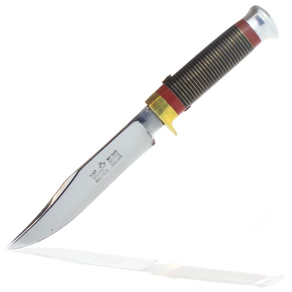 William Rodgers 5 Inch Clip Point Bowie with Red Sheath - Image 2