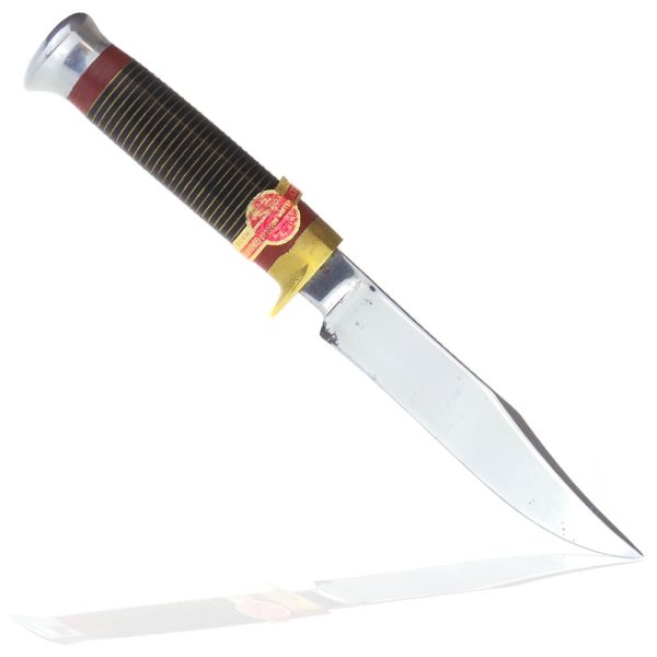 William Rodgers 5 Inch Clip Point Bowie with Red Sheath