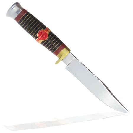 William Rodgers 5 Inch Clip Point Bowie with Golden Brown Sheath | SportingCutlery.co.uk
