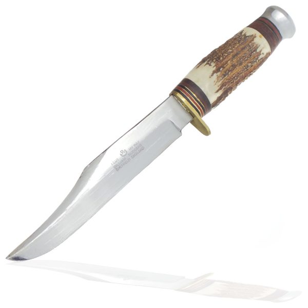 William Rodgers 6 Inch Clip Point Blade with Antler Handle - Image 2