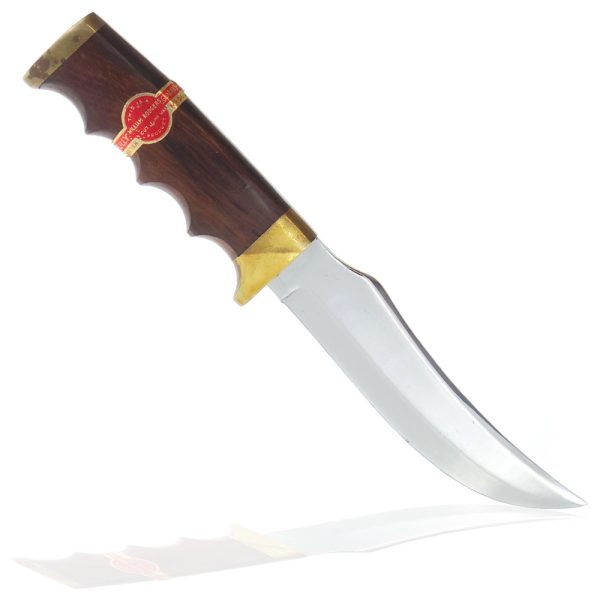 William Rodgers 5 Inch Trailing Point Blade with Wood and Brass Handle