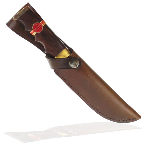 William Rodgers 5 Inch Trailing Point Blade with Wood and Brass Handle - Image 3