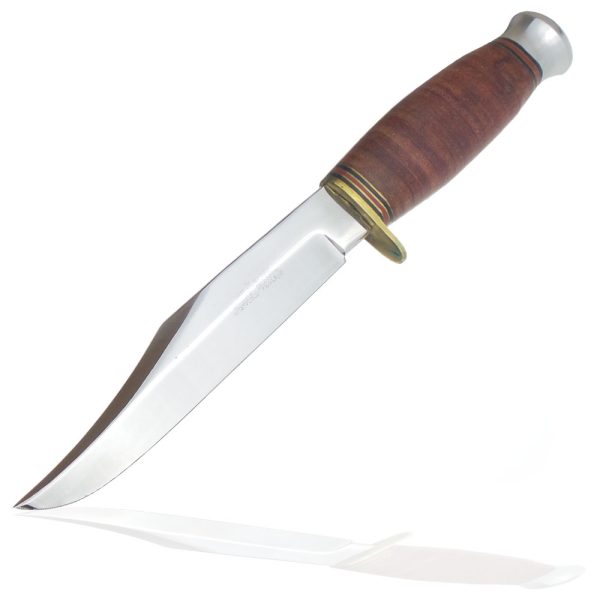 William Rodgers 6 Inch Clip Point Blade with Stacked Leather Handle - Image 2