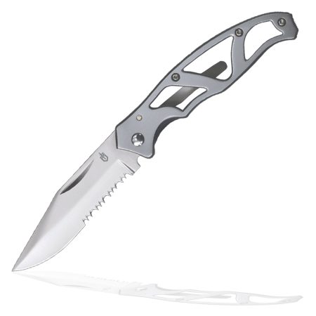 Gerber Paraframe I Pocket Knife Part Serrated - Open Pack