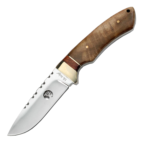 Elk Ridge Burl Wood Handle Fixed Blade