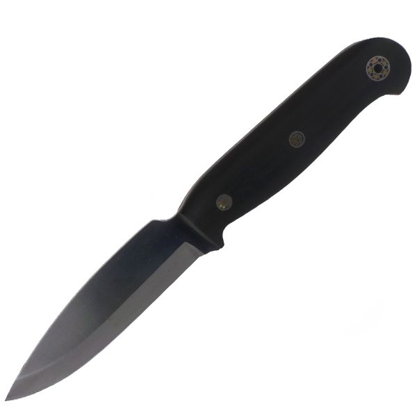 ERK Handmade Bushcraft Knife Scandi Grind Blade and Leather Friction Sheath
