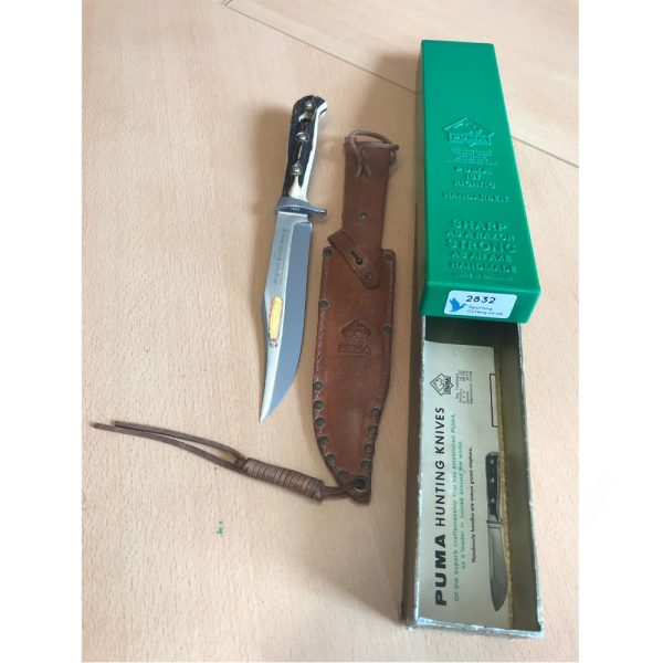 Original Puma Bowie 6396 - 1968 with Original Leather Sheath