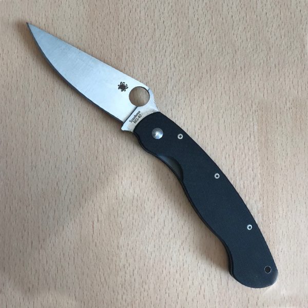 Spyderco Military BG42 Stainless Blade & Carbon Fiber Handle