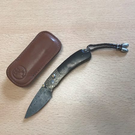 William Henry Kestrel Damascus 4.5cm Blade