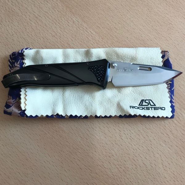 Rockstead CHI-ZDP Japanese Folding Knife ZDP-189/VG10 Clad Tanto Blade, Aluminium Handles