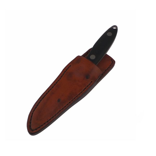 Superb Bill Sanders Boot Knife with Handmade Leather Friction Sheath - Image 4