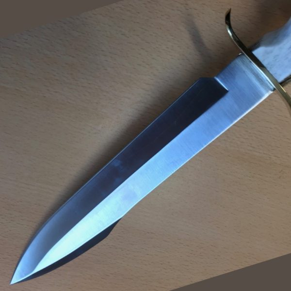Muela Cortijero Bowie Knife with dress leather sheath embellished with Antler - Image 6
