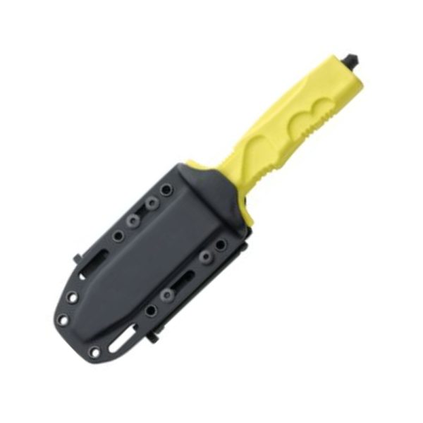 Fox Knives Survival - Naval & Fire Brigade Rescue Emergancy Knife in Yellow | sportingcutlery.co.uk