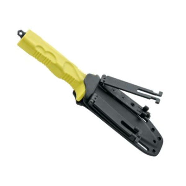 Fox Knives Survival - Naval & Fire Brigade Rescue Emergancy Knife in Yellow | sportingcutlery.co.uk