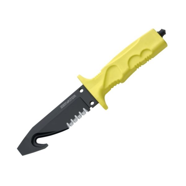  Fox Knives Survival - Naval & Fire Brigade Rescue Emergancy Knife in Yellow | sportingcutlery.co.uk
