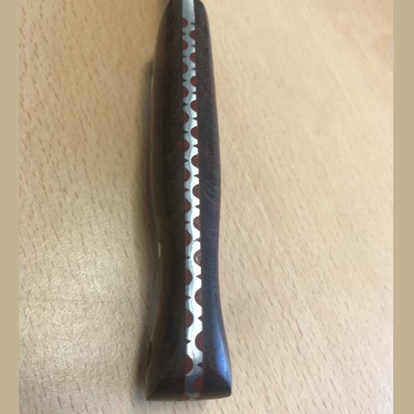 Custom Handmade Leaping Salmon Bushcraft Knife in Damascus Steel - Image 7
