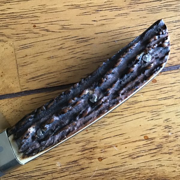 Stuart Truelove Skinner/Bowie with a Stag Antler Handle | SportingCutlery.co.uk