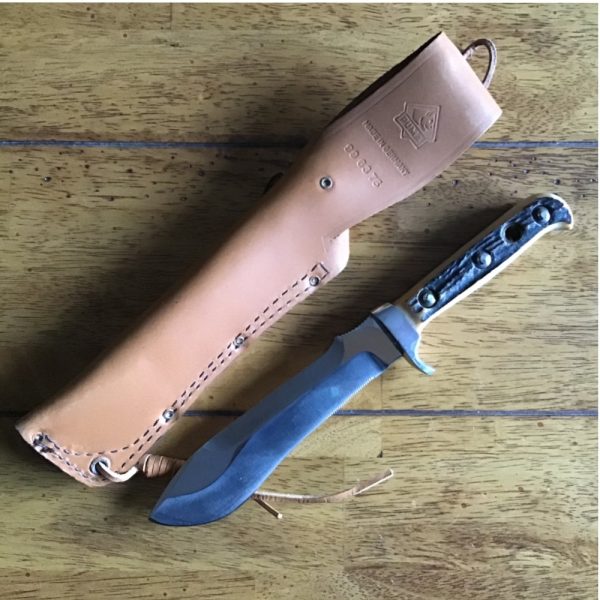 Vintage Puma White Hunter 26182 (1981) with Tan Leather Sheath - Image 2