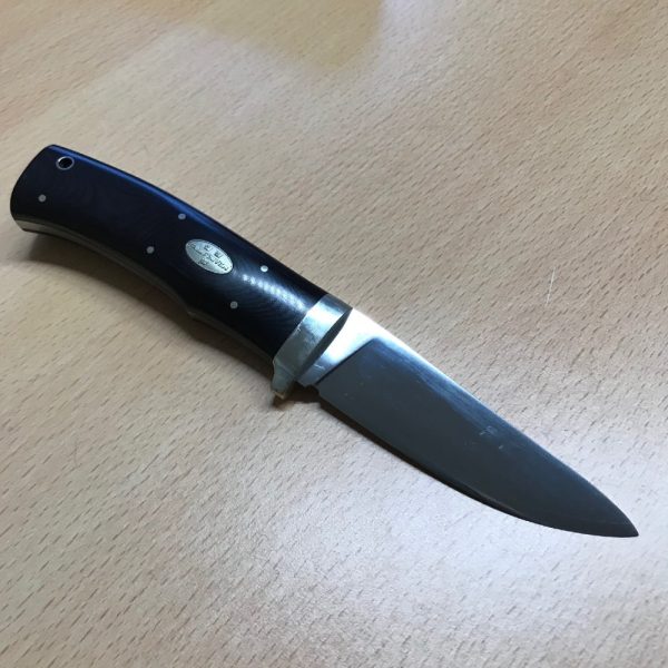 Fallkniven HK9 3G steel. Maroon micarta handle & solid Leather Sheath - Image 2