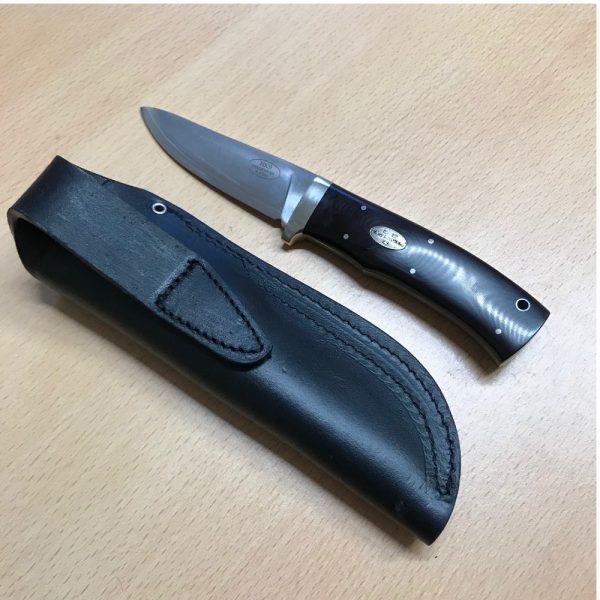 Fallkniven HK9 3G steel. Maroon micarta handle & solid Leather Sheath - Image 3