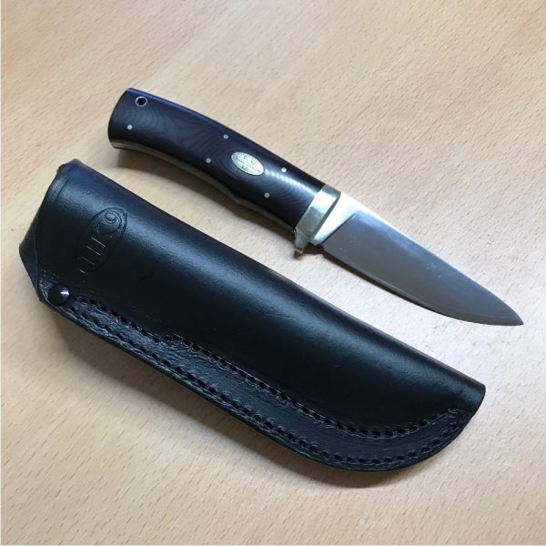 Fallkniven HK9 3G steel. Maroon micarta handle & solid Leather Sheath - Image 4
