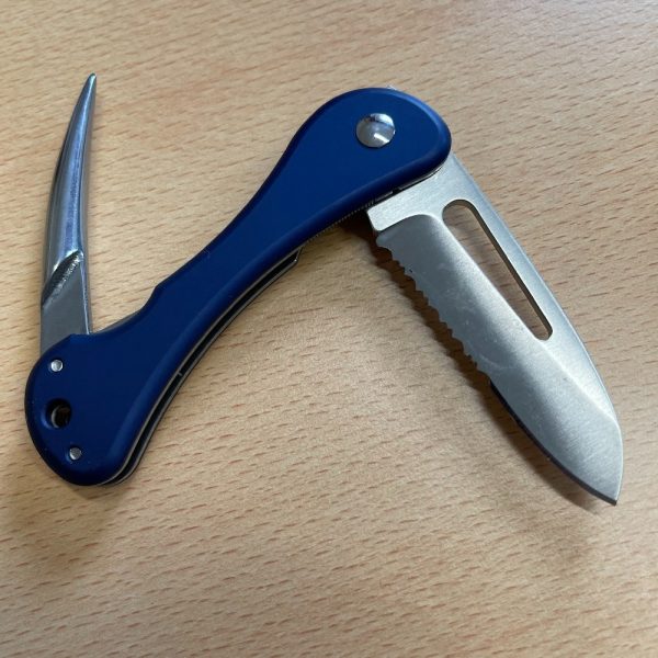 Black Fox Folding Sailing Knife in Blue & Silver FK233 | SportingCutlery.co.uk