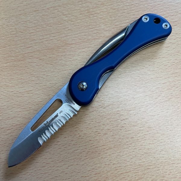 Black Fox Folding Sailing Knife in Blue & Silver FK233 | SportingCutlery.co.uk